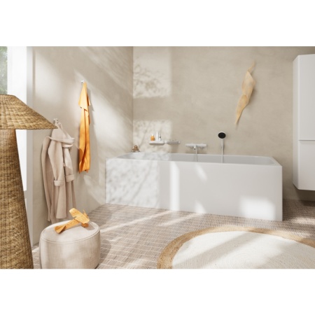 Смеситель для ванны hansgrohe Tecturis S, 73422700, матовый белый