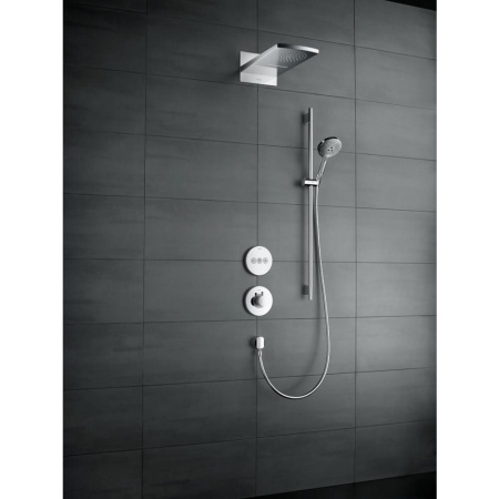 Душевой набор hansgrohe Raindance Select S 120 3jet/Unica 26631400, белый/хром