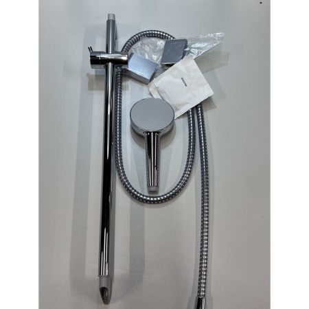 Душевой гарнитур hansgrohe Vernis Blend 100 Vario 2 режима, cо штангой 65 см 26275000/U, хром, уцененный товар