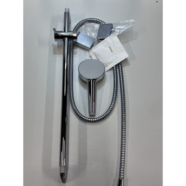 Душевой гарнитур hansgrohe Vernis Blend 100 Vario 2 режима, cо штангой 65 см 26275000/U, хром, уцененный товар
