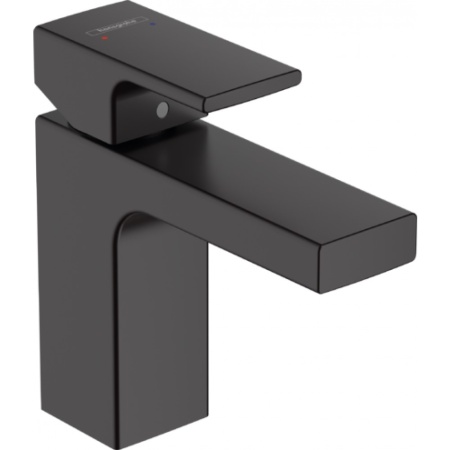Смеситель для раковины 100, без сливного набора Hansgrohe Vernis Shape 71569670, матовый черный