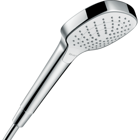Ручной душ hansgrohe Croma Select E 110 3jet Vario 26812400/U1, белый/хром, уцененный товар