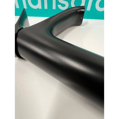 Смеситель для раковины hansgrohe Vivenis 110 со сливным гарнитуром, 75020670/U, матовый черный, уцененный товар