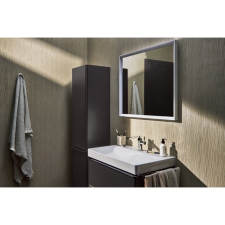 Смеситель для раковины hansgrohe Tecturis E 110 Fine CoolStart, EcoSmart+, с донным клапаном, 73023000, хром