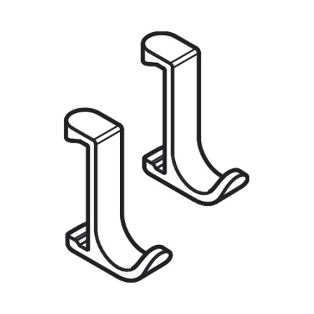 Hansgrohe WallStoris Крючок узкий черный матовый 27929670