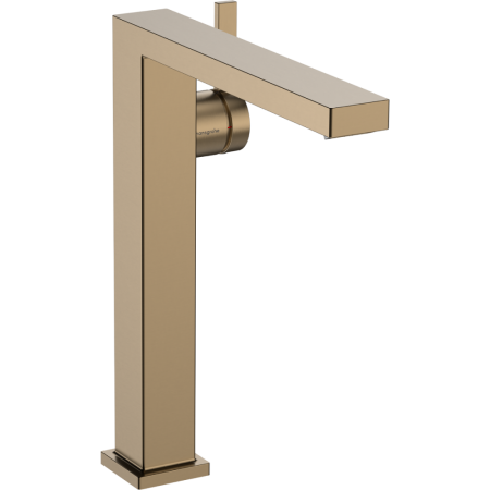 Смеситель для раковины hansgrohe Tecturis E 240 Fine CoolStart, EcoSmart+, с донным клапаном Push-Open, 73070140, шлифованная бронза