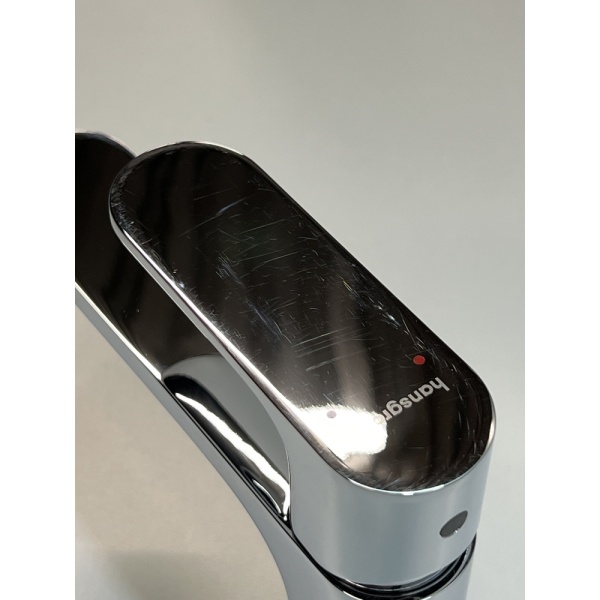 Смеситель для раковины hansgrohe Rebris S 80, со сливным гарнитуром 72510000/U, хром, уцененный товар