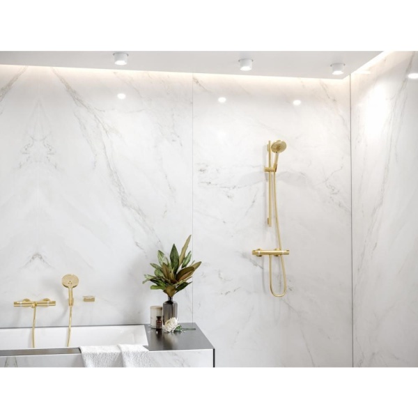 Термостат для ванны Hansgrohe Ecostat Comfort 13114140, шлифованная бронза