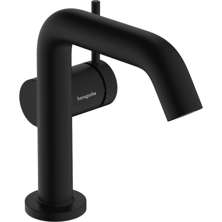 Смеситель для раковины hansgrohe Tecturis S 110 Fine CoolStart, EcoSmart+, с донным клапаном Push-Open, 73320670, матовый черный