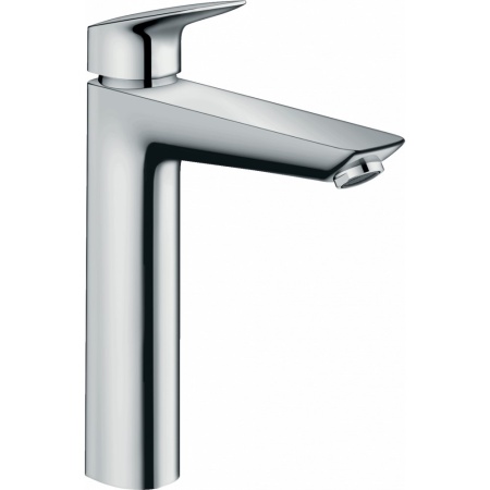 Смеситель hansgrohe Logis для раковины 71090000, с высоким изливом, со сливным гарнитуром, хром