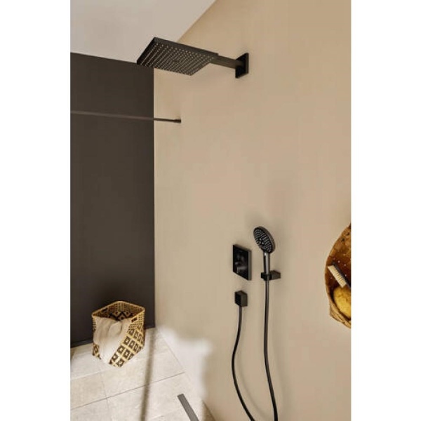 Ручной душ Hansgrohe Raindance Select S , 12 см, 3 режима 26530670, чёрный матовый