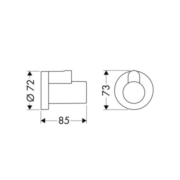 Декоративная накладка Hansgrohe 13950670, матовый черный