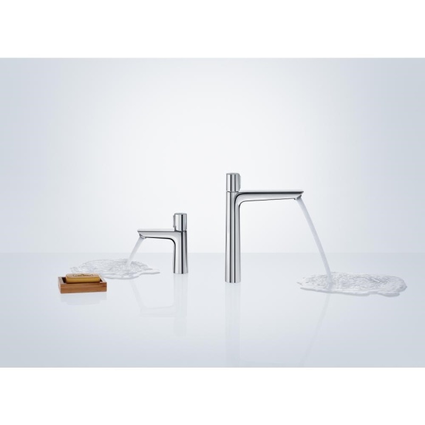 Смеситель hansgrohe Talis Select E для раковины с высоким изливом и сливным гарнитуром 71752000, хром