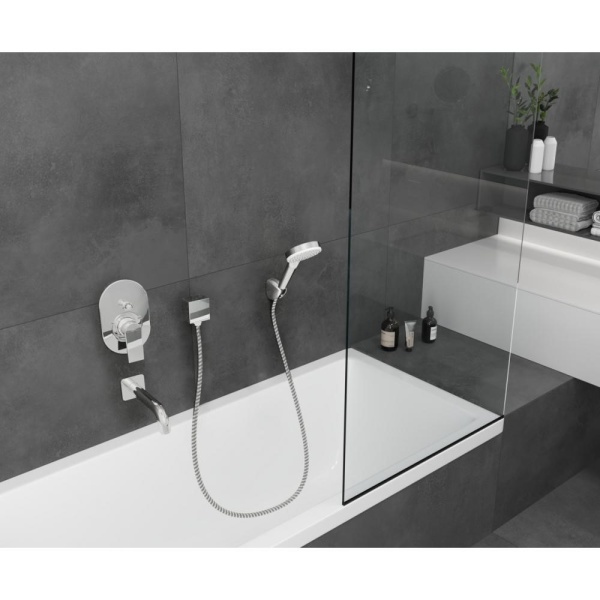 Смеситель для ванны однорычажный Hansgrohe Vernis Shape 71458000, хром