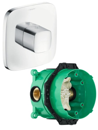 Hansgrohe 15772000S Set HG PuraVida Highflow термостатический смеситель для душа (15772000+01800180) Хром