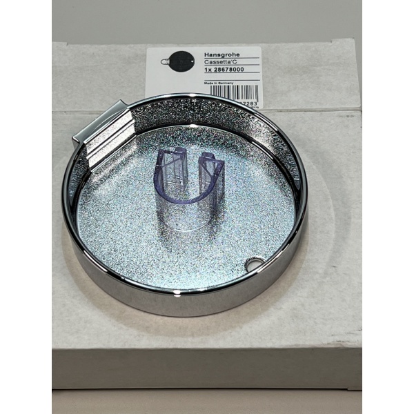 Мыльница hansgrohe Casetta C для душевого гарнитура 28678000/U, хром, уцененный товар