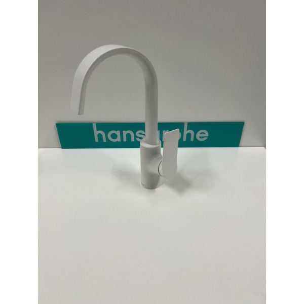 Смеситель для раковины hansgrohe Vivenis 210 с поворотным изливом, 75030700/U, матовый белый, уцененный товар