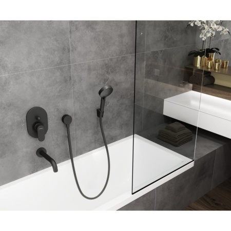 Смеситель для ванны Hansgrohe Vernis Blend 71449670, матовый черный