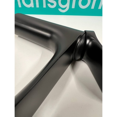 Смеситель для раковины hansgrohe Vivenis 110 со сливным гарнитуром, 75020670/U, матовый черный, уцененный товар