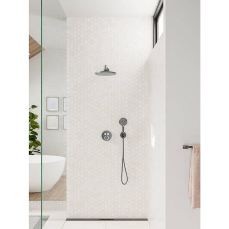 Ручной душ Hansgrohe Raindance Select S 120 3jet 26530340, шлифованный черный хром