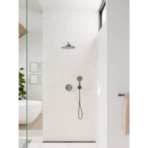 Ручной душ Hansgrohe Raindance Select S 120 3jet 26530340, шлифованный черный хром