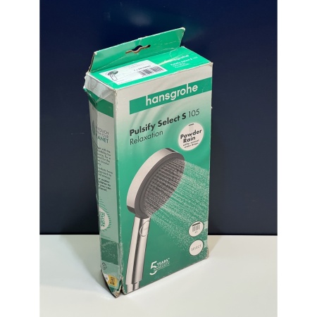 Ручной душ hansgrohe Pulsify Select S 105 3jet Relaxation 24110000/U3, хром, уцененный товар