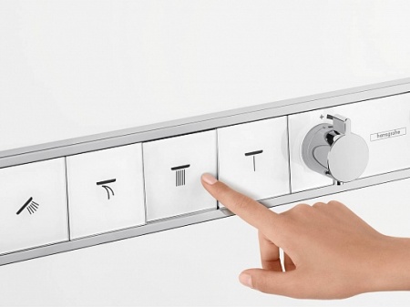 Hansgrohe 15357000S Set HG RainSelect термостатический смеситель для душа (15357000+15312180) Хром