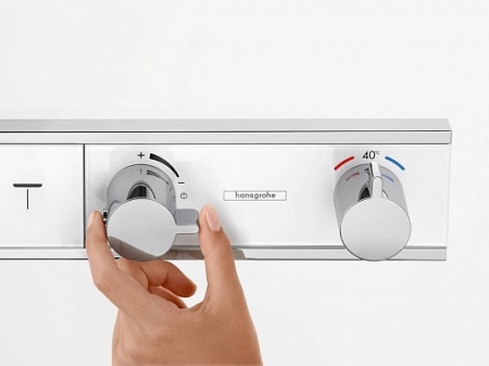 Hansgrohe 15357000S Set HG RainSelect термостатический смеситель для душа (15357000+15312180) Хром
