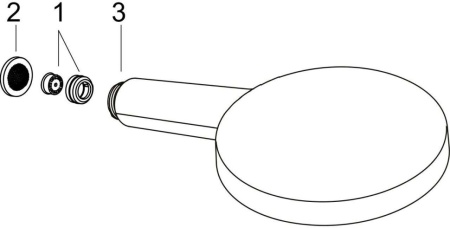 Душевая лейка Hansgrohe Raindance Select S 24500670 матовый черный