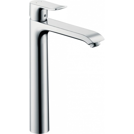 Смеситель hansgrohe Metris для раковины в форме таза со сливным гарнитуром 31082000, хром