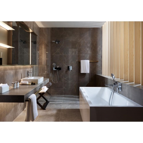 Шланговое подсоединение hansgrohe Fixfit Porter 300 с держателем для душа 26456400, белый/хром