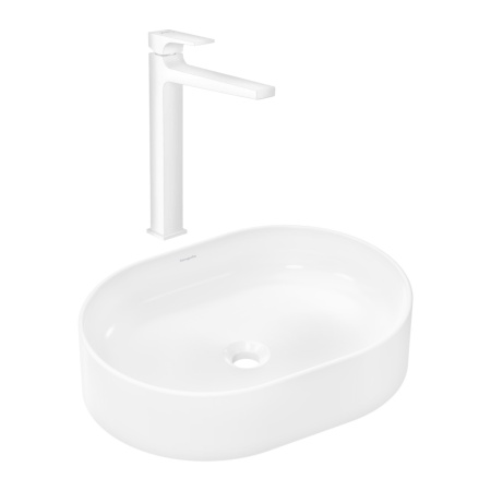 Готовый набор для раковины hansgrohe Xuniva U накладной со смесителем Metropol 260 HG-PR258, белый/матовый белый