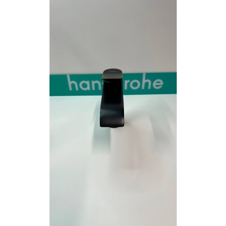 Смеситель для раковины hansgrohe Vivenis 110 со сливным гарнитуром, 75020670/U2, матовый черный, уцененный товар