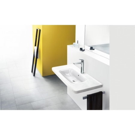 Смеситель hansgrohe Logis для раковины 71090000, с высоким изливом, со сливным гарнитуром, хром