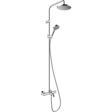 Душевая система Showerpipe 200 1jet с термостатом для ванны Hansgrohe Vernis Blend 26274000, хром