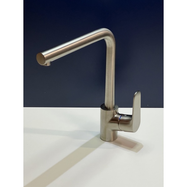 Смеситель для кухонной мойки hansgrohe Focus M41 280, с поворотным изливом 31817800/U, под сталь, уцененный товар