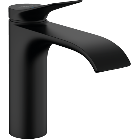 Смеситель для раковины hansgrohe Vivenis 110 CoolStart, с металлическим сливным гарнитуром 75023670, матовый черный