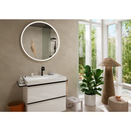 Смеситель для раковины hansgrohe Tecturis S 150 Fine CoolStart, EcoSmart+, 73341670, матовый черный