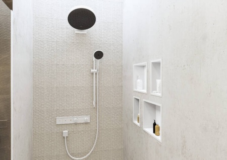 Hansgrohe 15380700S Set HG RainSelect термостатический смеситель для душа (15380700+15310180), матовый белый