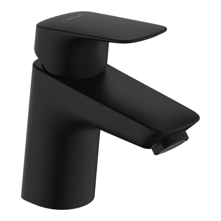 Hansgrohe Logis Смеситель для раковины 70 без донного клапана черный матовый 71071670