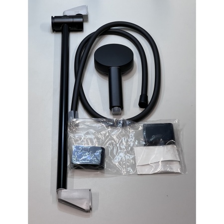 Душевой гарнитур hansgrohe Pulsify Select S 105 3jet Relaxation cо штангой 65 см 24160670/U, матовый черный, уцененный товар