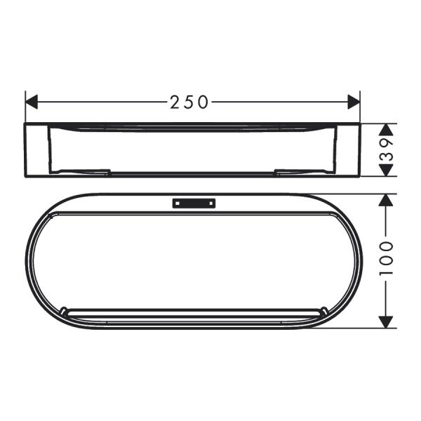 Hansgrohe WallStoris Корзина для хранения белый матовый 27913700