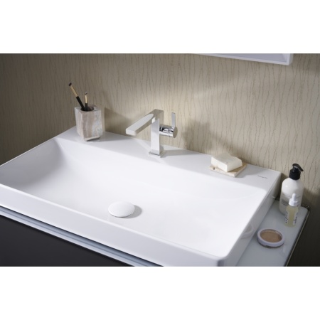Смеситель для раковины hansgrohe Tecturis E 110 Fine CoolStart, EcoSmart+, 73021000, хром