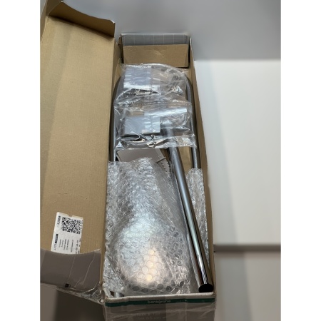 Душевой гарнитур hansgrohe Croma Select E 110 1jet со штангой 65 см 26584400/U, белый/хром, уцененный товар