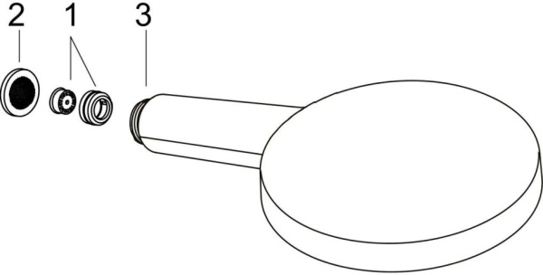 Душевая лейка Hansgrohe Raindance Select S 24500700 матовый белый