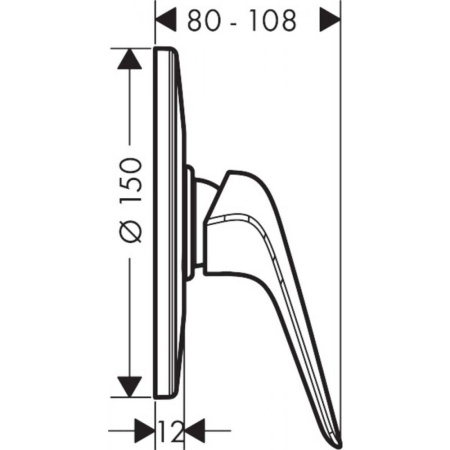 Смеситель hansgrohe Novus для душа 71067000, хром