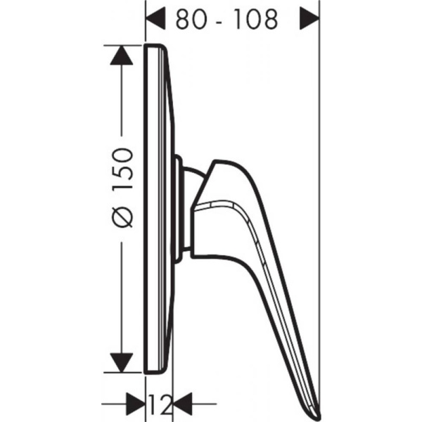 Смеситель hansgrohe Novus для душа 71067000, хром