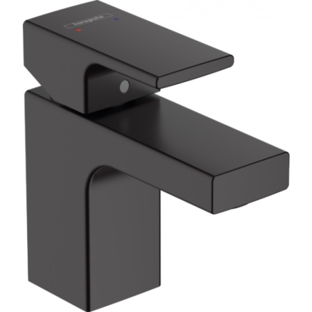 Смеситель для раковины 70, без сливного набора Hansgrohe Vernis Shape 71567670, матовый черный