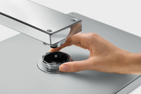 Hansgrohe Rainmaker Select Верхний душ 460 3jet с держателем хром-белый матовый 24007400