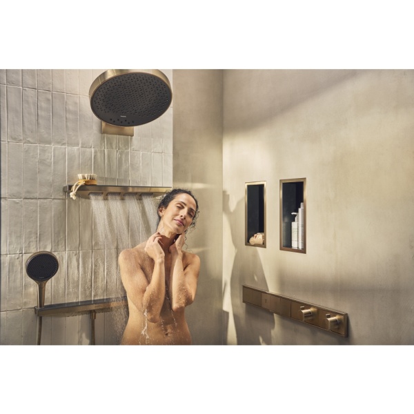 Термостат Hansgrohe RainSelect, скрытого монтажа, для 5 потребителей, 15384670, матовый черный